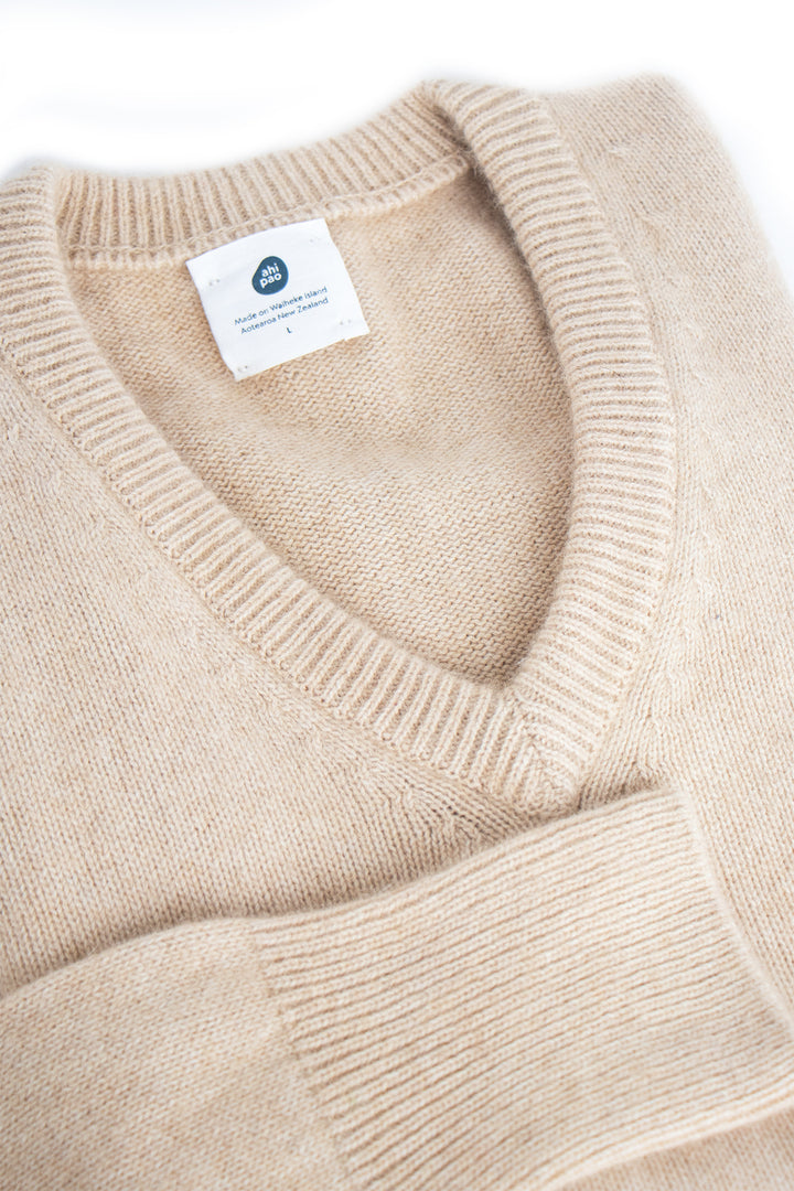 Womens Cirrus Vee Neck Sweater
