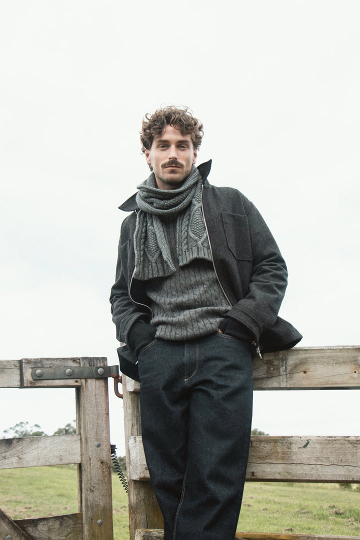 Incus Aran Cable Scarf