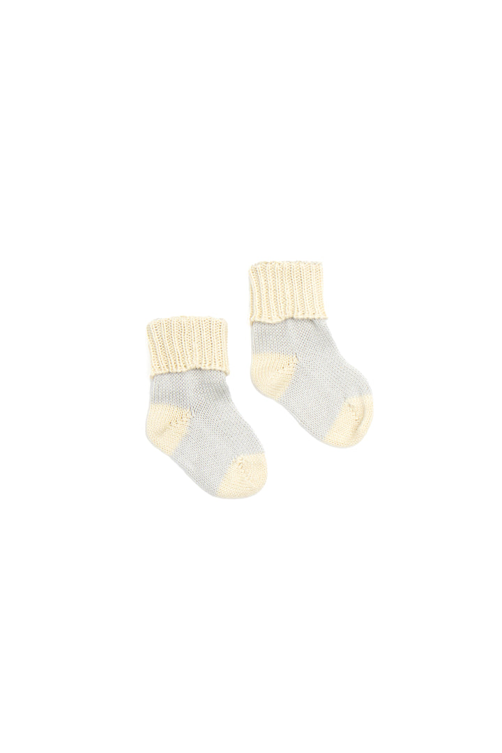 Colour Block Organic Cotton Baby Socks