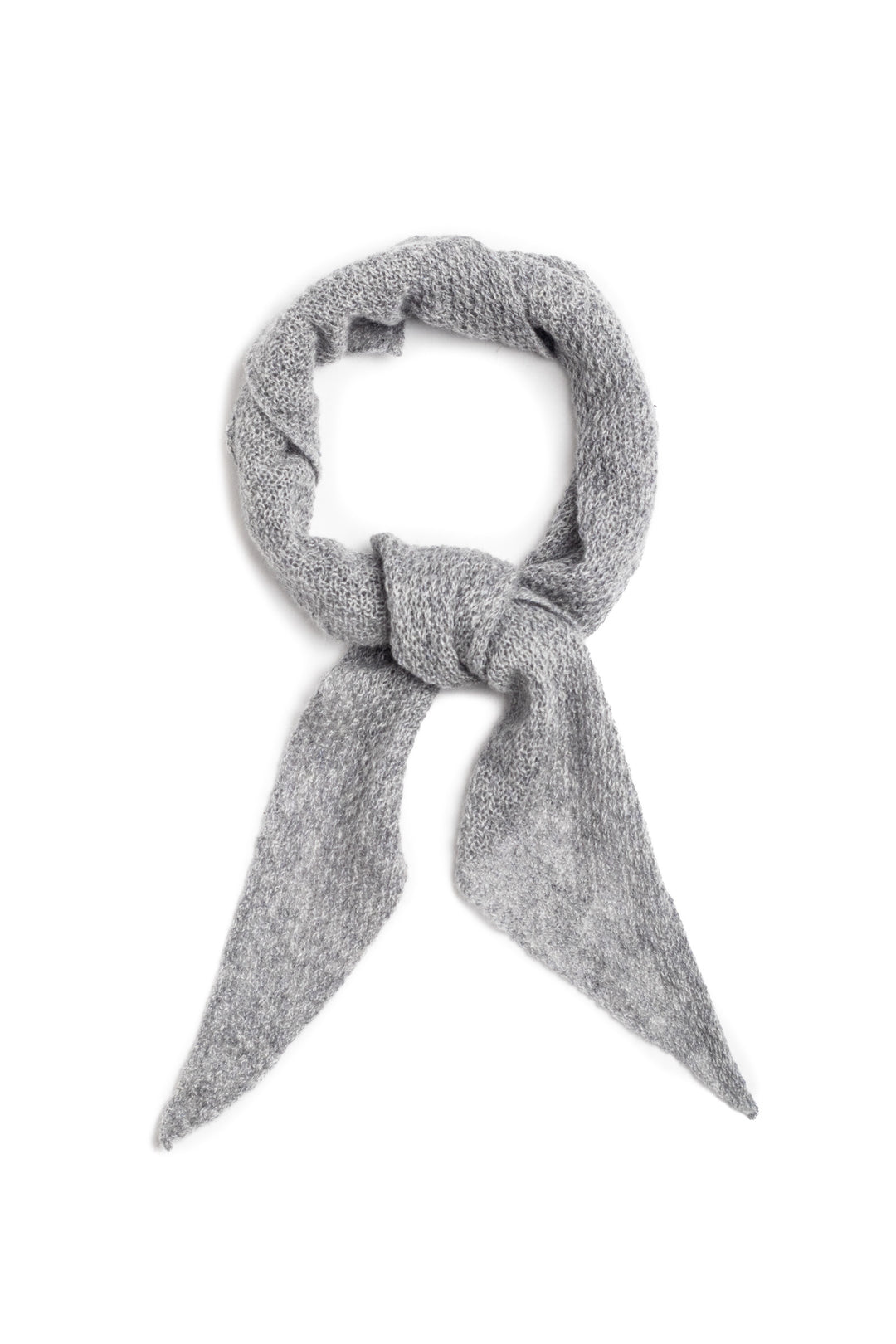 Cashmere triangle scarf #colour_felt-grey