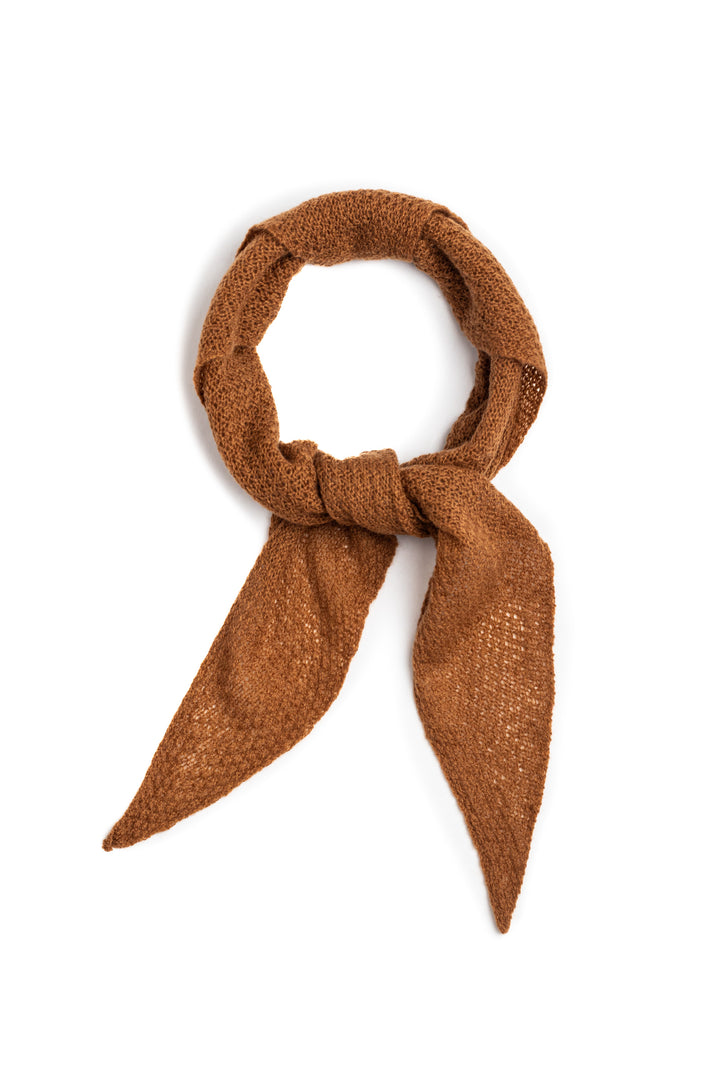 Cashmere triangle scarf #colour_vicuna