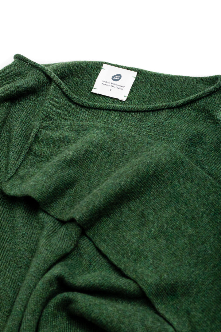 long sleeve cashmere t shirt - #colour_serpentine
