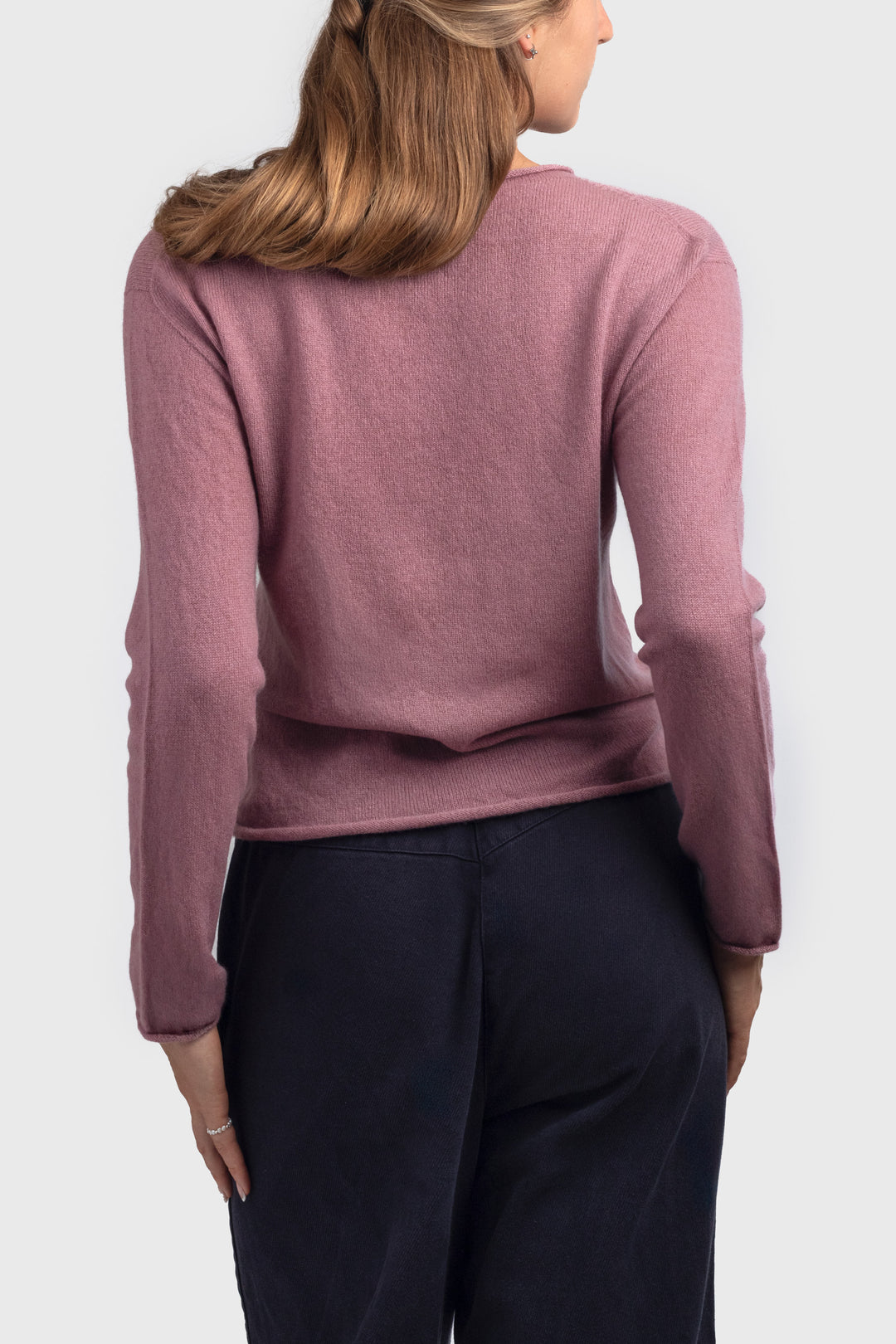 long sleeve cashmere t shirt - #colour_shawl-pink