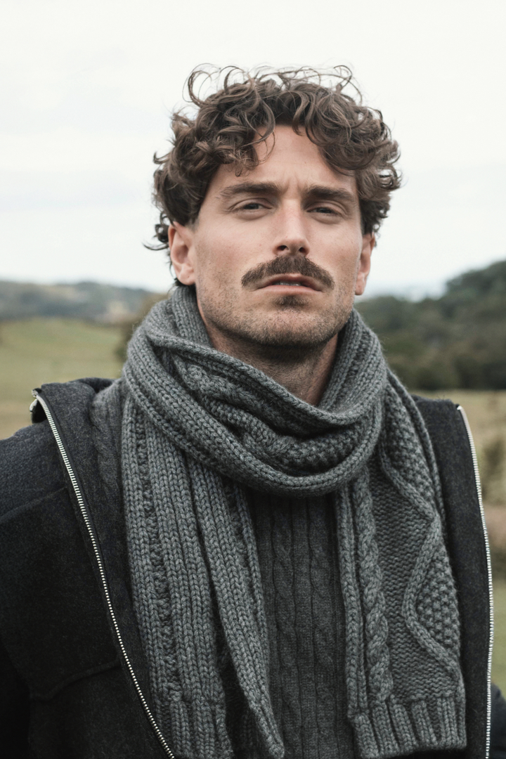 Incus Aran Cable Scarf