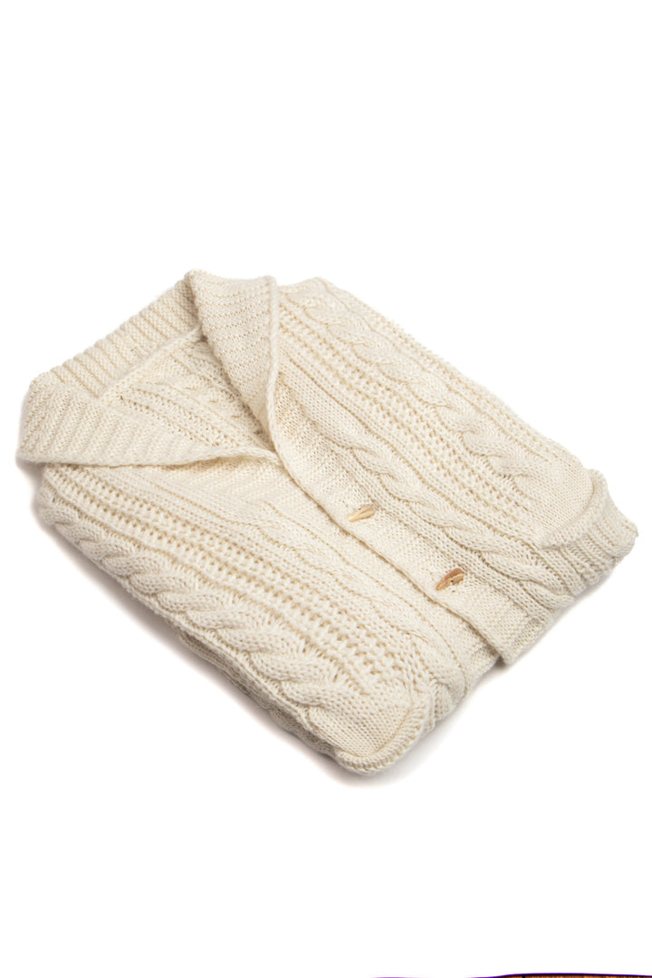 Alpaca Wool Blend Long Cardigan