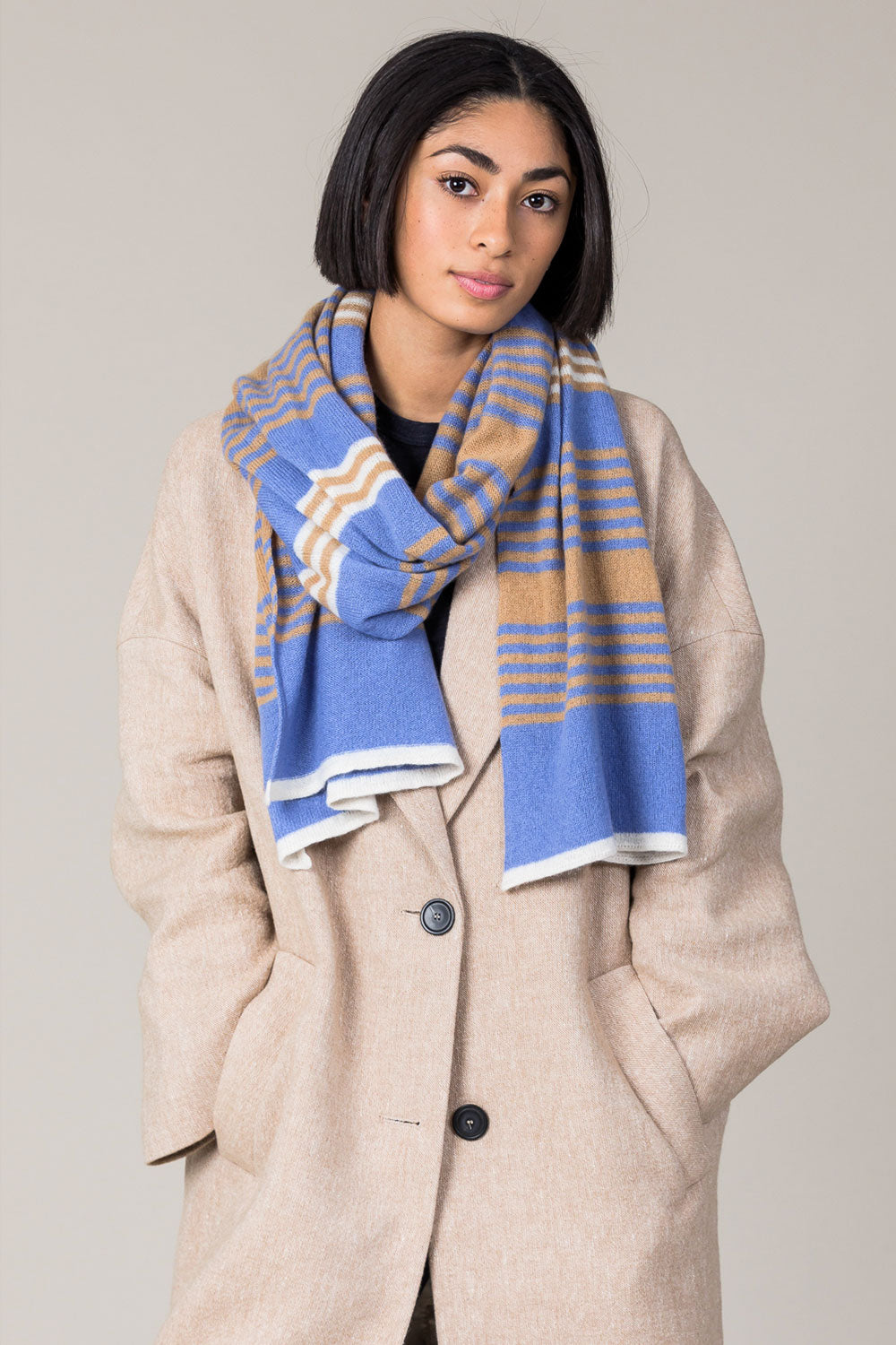 Cashmere 3 Stripe Scarf