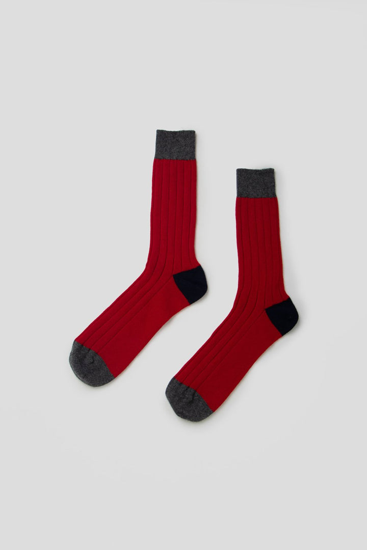 Cashmere Mens Colour Block Socks
