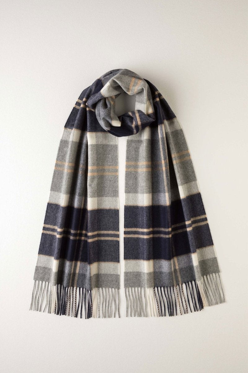 Cashmere Large Tartan Scarf