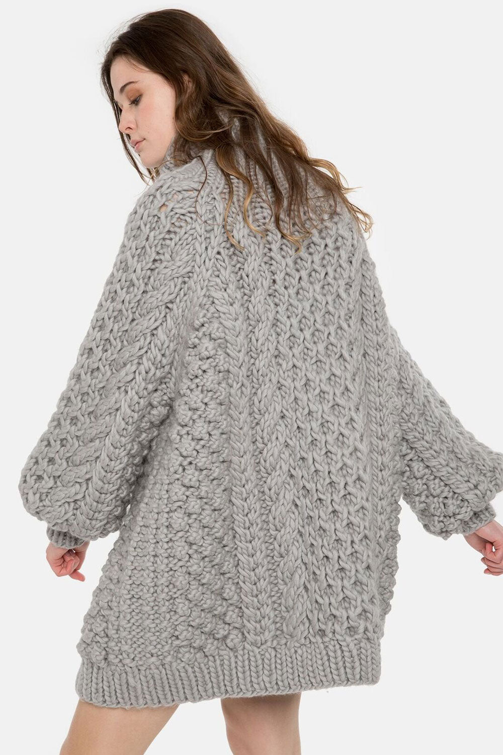 High Neck Aran (hand knitted)