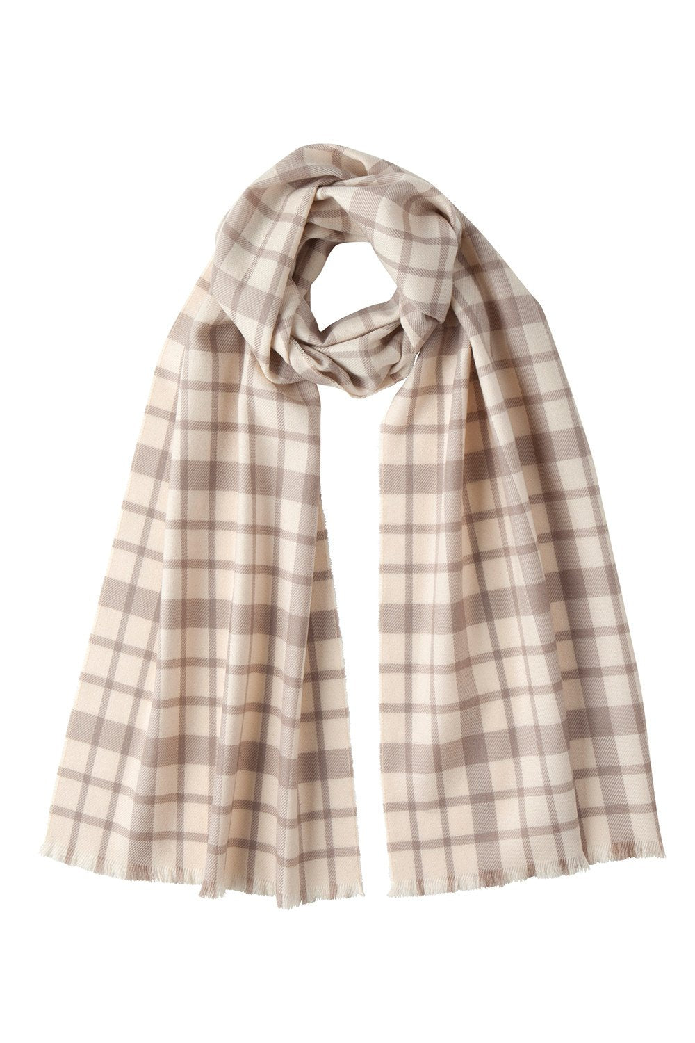 Contemporary Checks Merino Scarf