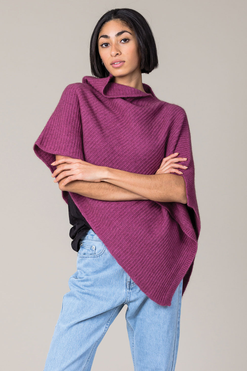 Possum Merino Pearl Poncho